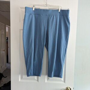 Land's End Medium Blue Capri Pants  2X
